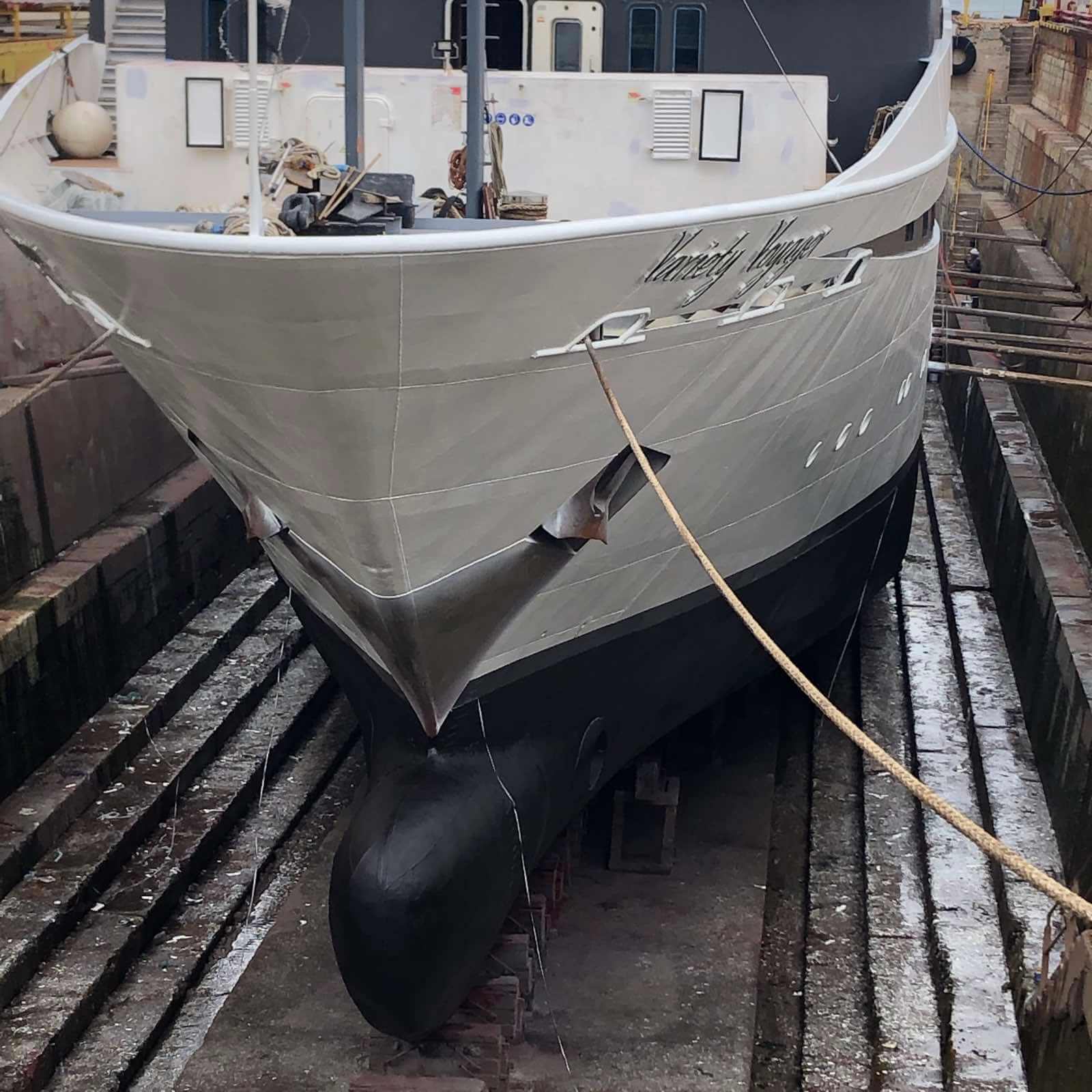 Yacht external hull treatment