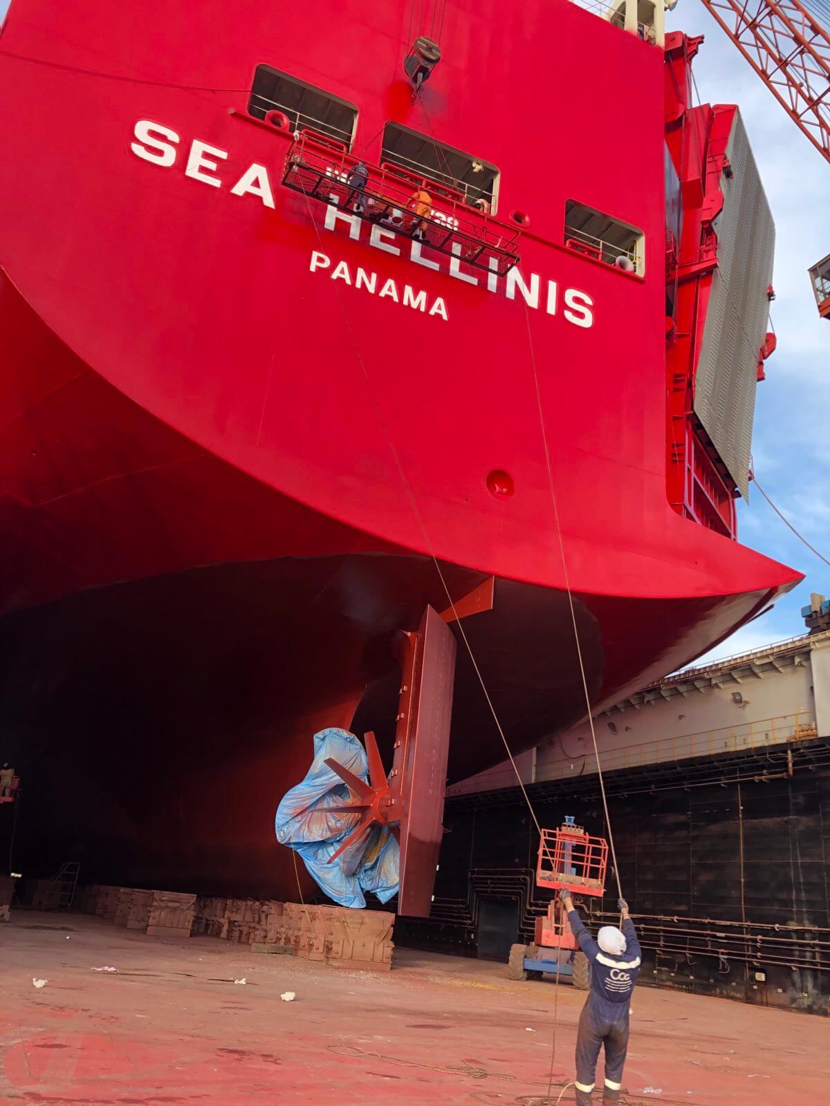 Car Carrier vessel external hull treatment